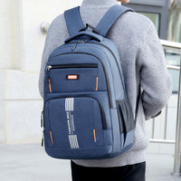 Sac à dos d'étudiant décontracté pour ordinateur portable, sac à dos de voyage imperméable pour le sport en plein air, unisexe, pour le bureau, avec fermeture éclair