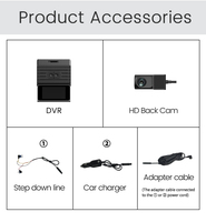 Nouveau P87 2k + 1080p 4g Dashcam pour le suivi des véhicules avec Wifi Gps Fit Max 256g Support 4g Moniteur à distance sur le téléphone