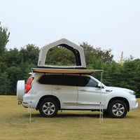 Tente gonflable de toit multifonctionnelle avec tentes latérales Tissu Oxford 300D Tente gonflable de toit portable pour camping et voiture