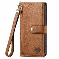 Étui portefeuille en cuir de litchi pour One Plus Nord CE4, pour Nothing Phone 2A, étui pour carte de crédit avec cordon