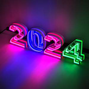 맞춤형 컬러풀 LED 로고 사인 3D 다이내믹 발광 광고 회사용 방수 IP65 실내/실외 사용 - Product Image 4