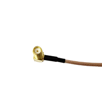 Câble coaxial RG316 SMA-KW-RG316-SMA-KW avec connecteurs SMA femelle coudés et SMA femelle coudés