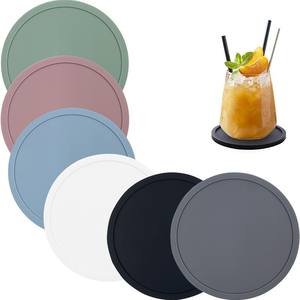 Hot Sale Durable <b>Heat</b> Resistant Home Kitchen Thick Drink Cup <b>Coaster</b> Silicone <b>Coaster</b> - Product Image 4