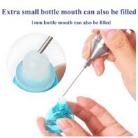 Machine de remplissage automatique portative à tête unique pour petits flacons, idéale pour les huiles essentielles, les parfums et les liquides de laboratoire
