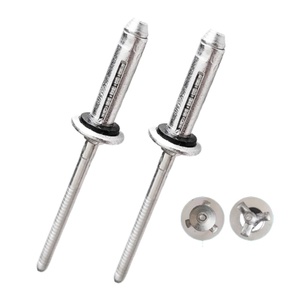 Edge Performance White 3/16 Large Flange Blind Pop Rivets – Aluminum Head, Steel Mandrel – 25-Pack