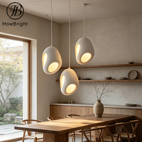 Luminaire suspendu décoratif Wabi Sabi LED E27/G9 en polyuréthane blanc, certifié CE, pour cuisine, bar, chambre
