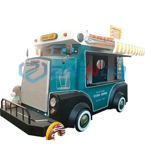 高品质食品餐车/工厂供应商定制不锈钢流行小吃餐车