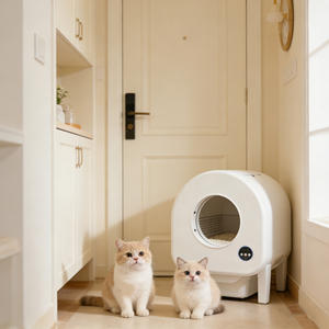 Bac à litière pour chat directement de l'usine, écologique, durable, grande capacité, facile à nettoyer pour la maison - Product Image 1