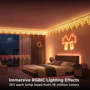Multi Color Changing RGBIC 10m BT <b>Icicle</b> <b>Lights</b> for Decoration - Product Image 4