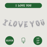 Banderole Ballon Aluminium I Love You Je Taime Fabricant Personnalisé OEM Mylar Usine Auditée FAMA BSCI