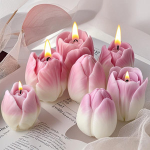 3D thiết kế mới Tulip hoa Silicone nến khuôn DIY handmade - Product Image 1