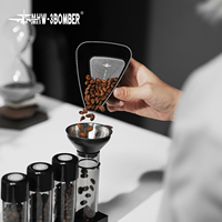 Tasse doseuse en aluminium pour grains de café 110 ml, plateau doseur simple pour expresso, tasse à mesurer avec bec verseur pour balance à café et moulin
