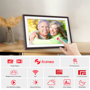 Marco DE FOTOS OEM Wifi Digital con rotación automática de retrato y paisaje con memoria integrada de 16GB marco de fotos Digital pantalla táctil - Product Image 3