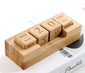 Factory Direct Wooden Calendar Block Date