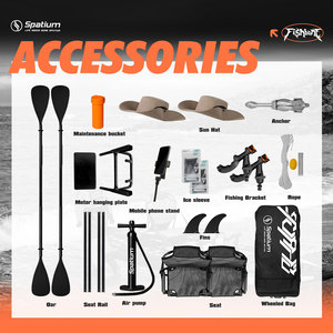 <span class=keywords><strong>Kayak</strong></span> Inflable Spatium para 2 Personas, Tabla de Paddle Surf Inflable para Pesca, Bote de Remo con Accesorios para Pesca - Product Image 6