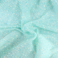 Luxe blanc dentelle robe de mariée paillettes broderie brillant petite Fluorescence maille extensible pour sac de mariée chaussures tricoté filles