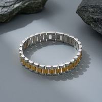 Bracelet de montre simple en acier inoxydable pour homme, 12 mm de large