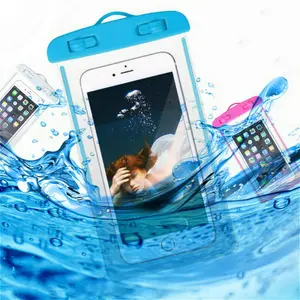 Waterproof Phone Pouch Drift Diving Swimming Bag Underwater Dry Bag Case Cover For Phone Water Sports Beach Pool Skiing 6 inch