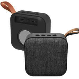 Mini haut-parleur carré en tissu bluetooth sans fil - Product Image 4