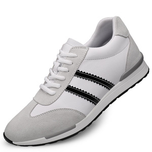 <b>Casual</b> <b>Men's</b> <b>Shoes</b> 8CM Height Increase Durable Anti-Slippery Breathable Soft Sole Trendy Color-Block Striped Suede <b>for</b> Summer - Product Image 6