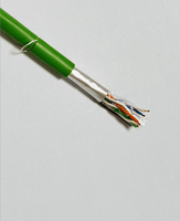 Cable de Red UTP CAT5/CAT5e con Conductor de Cobre de Calibre .24, Blanco y Verde