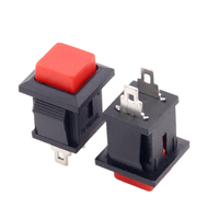 DS-430 petit bouton d'action carré à réinitialisation automatique sans verrouillage interrupteur à clé d'alimentation toujours allumé, appuyez sur