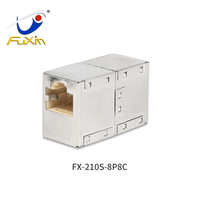 Acoplador de Cable de red Ethernet RJ45, Cat5e, conector hembra a hembra, acoplador en línea para Cat6
