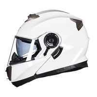 Casque de moto unisexe à double visière pour hommes, modulaire, pilote de course de motocross, casquette de sécurité complète