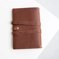 Sampul Buku Catatan A5 Gaya Vintage, Sampul Jurnal & Diary Kulit PU, Sampul Menu, Penutup Buku, Sarung Buku