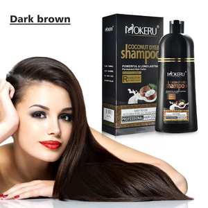 Wholesale Mokeru Natural 3 in 1 <strong>Black</strong> Herbish MOKERU <strong>Hair</strong> Color <strong>Shampoo</strong> Golden Brown <strong>Hair</strong> Dye <strong>Shampoo</strong> <strong>for</strong> Covering White <strong>Hair</strong> - Product Image 2