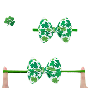 Diademas de nailon de trébol con Lazos Verdes para bebé. Día de San Patricio Arcos Infantes Niños <span class=keywords><strong>Accesorios</strong></span> para el cabello - Product Image 4