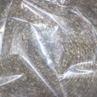 Pot bunga berlapis tahan air jahit tangan dengan tali jerami