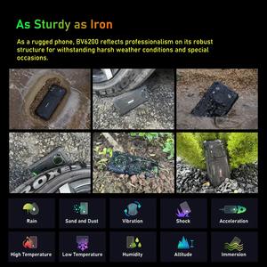 Venta al por mayor Original Blackview BV6200 4GB + 64GB Smartphones 6,56 pulgadas 4G <span class=keywords><strong>Android</strong></span> <span class=keywords><strong>13</strong></span> MT6761V Helio <span class=keywords><strong>A22</strong></span> Quad Core LTE teléfono resistente - Product Image 4