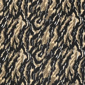 Custom Printing Service Camouflage Texture 100% Polyester Silk Satin Fabric For Clothes