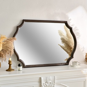 Miroir mural encadré en <span class=keywords><strong>bois</strong></span> INNOVA Home <span class=keywords><strong>Art</strong></span> <span class=keywords><strong>Deco</strong></span> avec verre en MDF de sapin chinois pour la décoration du salon - Product Image 1