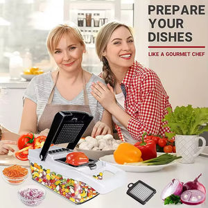 Coupe-légumes de cuisine, hachoir à oignons, hachoir à aliments 26 en 1, hachoir à légumes multifonctionnel avec gants - Product Image 4