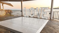 Piste de danse LED étoilée en acrylique certifiée CE pour événements intérieurs/extérieurs, mariages et locations