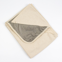 Couverture Faraday anti-ondes électromagnétiques en coton avec intérieur en fibres d'argent pour la protection du sommeil
