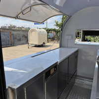 Remorque de concession, chariot à café, camion de restauration personnalisable, entièrement équipé, cuisine mobile, remorque à hot-dogs et à glaces