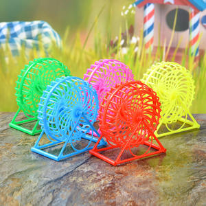 Support de roue de course en plastique entièrement fermé pour Hamster Roue de sport interactive pour animaux de compagnie sur le jouet Tunnel Runner - Product Image 4