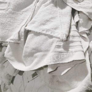 白いテリータオルの布巾、綿の清掃用布巾、工業用・船舶用の拭き取り布 - Product Image 4