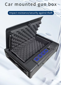 Cassetta di sicurezza biometrica per pistola ad accesso rapido con tastiera digitale con impronta digitale per pistola sicura per Auto con coperchio aperto di sicurezza per Auto - Product Image 4