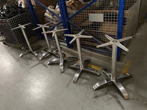 Lifepursue Base en aluminium <span class=keywords><strong>Bistrot</strong></span> <span class=keywords><strong>Table</strong></span> à manger intérieure et extérieure en HPL <span class=keywords><strong>de</strong></span> qualité commerciale - Product Image 5