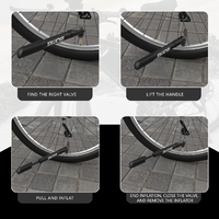 Pompe à air télescopique pour vélo BOMB de haute qualité, gonfleur de pneus de vélo, pompe manuelle portable pour vélo