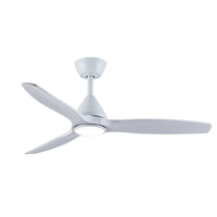 Ventilateur de plafond intelligent 29W DC avec lumière, pales en bois massif réversibles, contrôle WiFi par application, télécommande, intérieur/extérieur