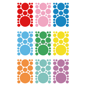 Adesivi <span class=keywords><strong>murali</strong></span> a <span class=keywords><strong>pois</strong></span> di colore del fumetto camera da letto bambini asilo sfondo decorazione della parete adesivi autoadesivi - Product Image 6