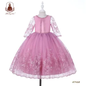 Robe en laine perlée pour adolescentes, 12 ans, tenue de princesse, à couches, raisin violet, de fête, spectacle, pour filles