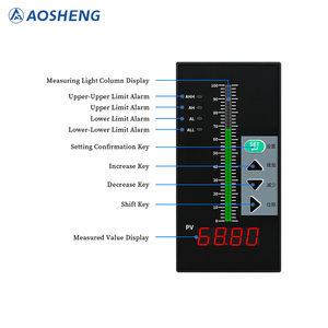 Цифровой панельный измеритель с графическим дисплеем, высокояркий светодиодный индикатор уровня, поддерживает все входные сигналы, пластиковые промышленные панели управления - Product Image 3