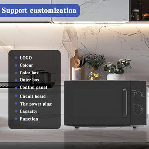 فرن ميكروويف أسود بسعة 20 لتر مع مقابض مزدوجة للأجهزة الكهربائية الميكانيكية المنزلية 20L فرن ميكروويف بموجة صغيرة - Product Image 3