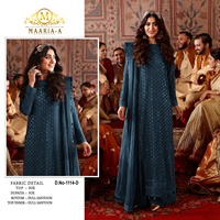 Costume pakistanais en georgette avec séquence de broderie Costume de mariage pour femmes au prix de gros